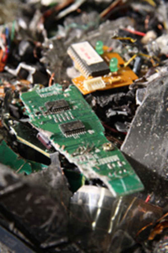 Shredded electronics