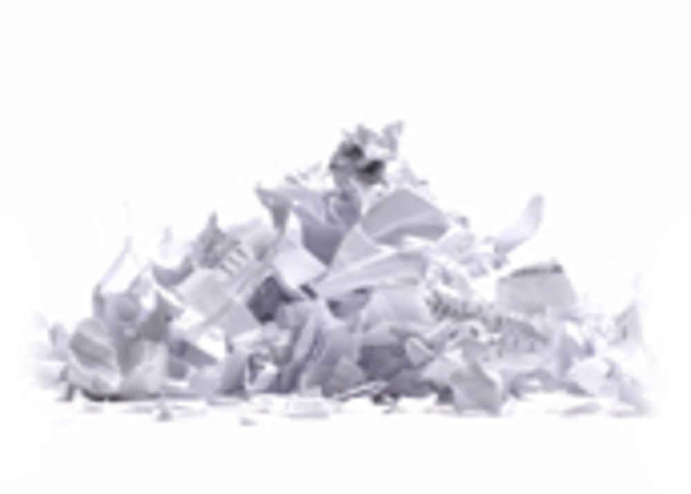 a pile of shredded paper