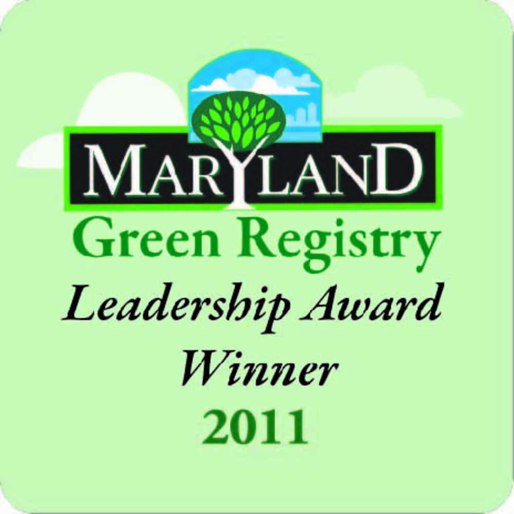 Maryland Green Registry Leadership Award Winner 2011